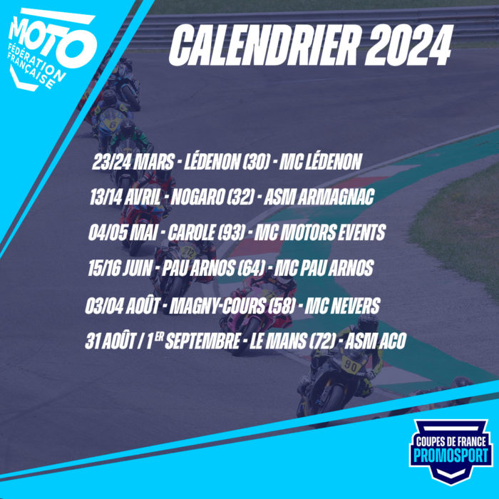 CALENDRIER 2024 - CDF Promosport