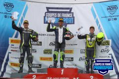 Podium 400 course 1.
MAGNY-COURS 2023.
Cinquième manche Coupe de France Promosport.
 5 / 6 Aout 2023.
© PHOTOPRESS.
Tel: 06 08 07 57 80.
info@photopress.fr